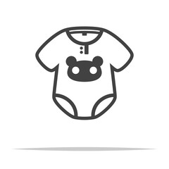Baby onesie icon transparent vector isolated