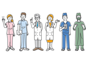 医療従事者たちの全身セット