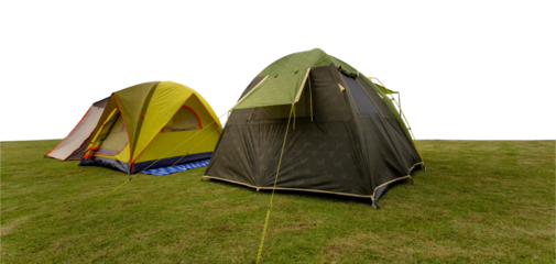 tent in the forest isolated and save as to PNG file