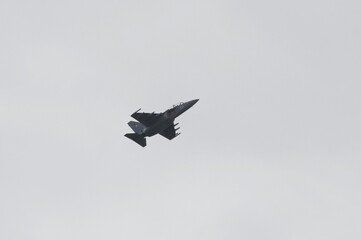 The Yak-130 combat training aircraft flies at the MAKS-2021 International Aviation and Space Salon in Zhukovsky, Russia