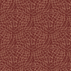 Fototapeta premium Seamless fractal pattern in vector format for printed fabrics or any other purposes. Every object is grouped base on color so the pattern is editable, tileable and easy to use.