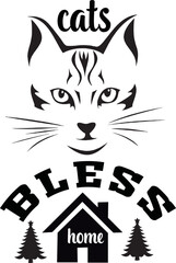Cat svg design, sublimation