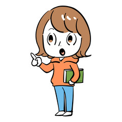 女性　説明　指示