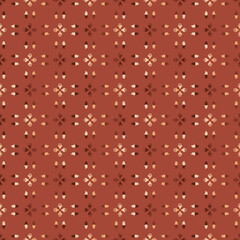 Seamless fractal pattern in vector format for printed fabrics or any other purposes. Every object is grouped base on color so the pattern is editable, tileable and easy to use.