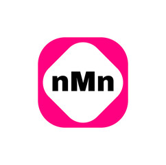 NMN company name initial letters icon. NMN monogram.