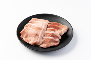 スライスした豚タン