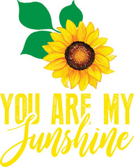 Sunflower T Shirt Design, Sunflower SVG T Shirt Design, Sunflower Quotes T Shirt Design