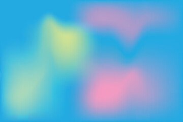 Smooth multicolored glowing gradient mesh background. Vector illustration with bright rainbow colors. Easy to edit soft colored vector banner template. Premium quality.