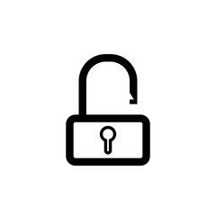 padlock ,icon,symbol,vector,template, flat