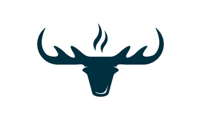 deer moose head silhouette