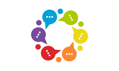 colorful bubble with circles