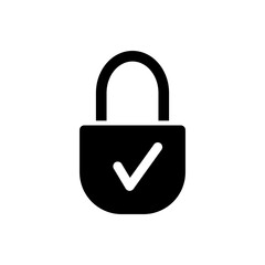padlock ,icon,symbol,vector,template, flat,black