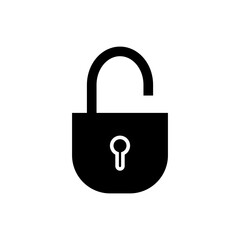 padlock ,icon,symbol,vector,template, flat,black