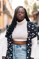Expressive Black Woman Portrait