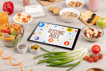 Healthy Tablet Pc compostion concept