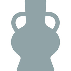 boho vase flat illustration