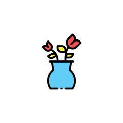 flower vase icon
