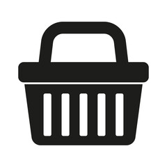 Shopping basket icon - vector illustration