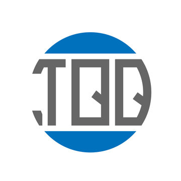 TQQ letter logo design on white background. TQQ creative initials circle logo concept. TQQ letter design.