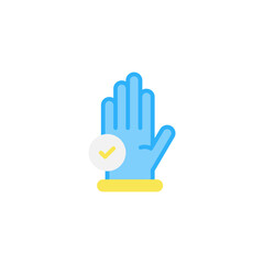 Fototapeta premium rubber gloves icon