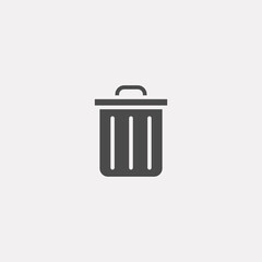 Trash vector icon sign symbol