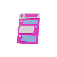 Speech bubble 3d conversation ui interface icon