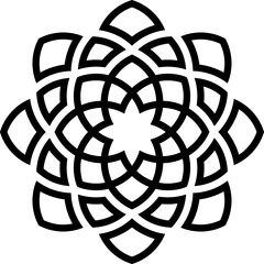 Fototapeta premium Vector mandala with Arabic pattern