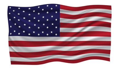Realistic USA Flag Template Design