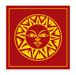 Sri Lankan traditional art designs vector illustration