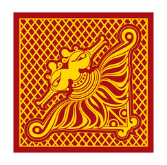 Sri Lankan traditional art designs vector illustration