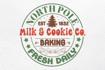 north pole milk & cookie co. baking fresh daily est 1832