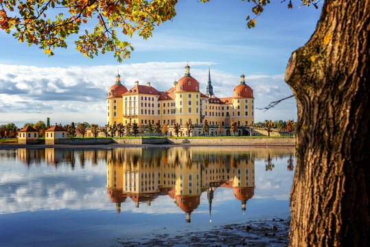 Schloss Moritzburg mit Spiegelung
