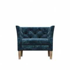 armchair isolated on white background, interior furniture, , 3D illustration, cg render