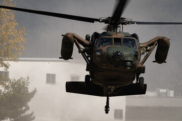 軍用多用途ヘリコプター（military helicopter）