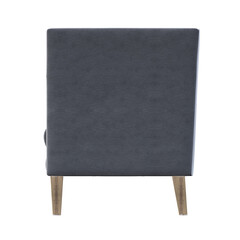 armchair isolate on a transparent background, interior furniture, , 3D illustration, cg render