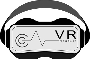 VR Glasses-Headset for Metaverse Technology. Visual reality concept. head-mounted device that provides virtual reality for the wearer.  