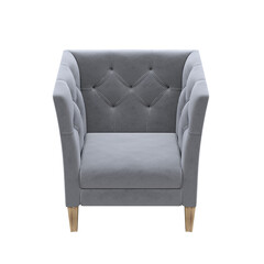 armchair isolate on a transparent background, interior furniture, , 3D illustration, cg render
