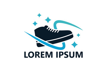 Cleaning shoe logo template design vector