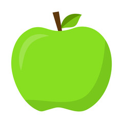 Green apple icon vector illustration