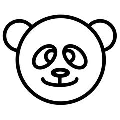 bear face cartoon icon