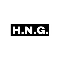 HNG company name initial letters icon. HNG monogram.