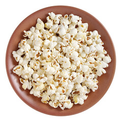 Popcorn in a plate