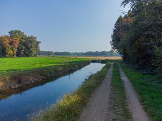Fototapeta na wymiar Small canal in the countryside
