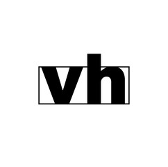 VH brand icon. VH vector monogram initial letters.