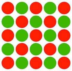 Red green dots vector background. Red green doted background.