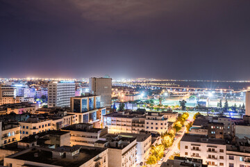 Fototapeta na wymiar Tunis - Various views from the rooftops by bight - Tunisia