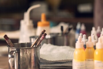 カラフルな画材