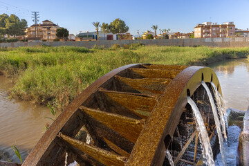 Vega Baja del Segura - Benijofar - Vistas y paisajes en este municipio de Alicante: iglesia, plaza, noria árabe y Parque Cañada Marsá