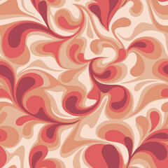 Seamless patetrn with abstract curly drop texture. Floral endless marble camo ornament. Vector background.