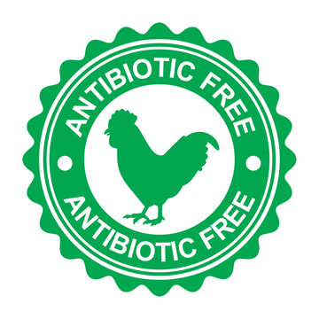 Antibiotic Free Chicken Meat Label.